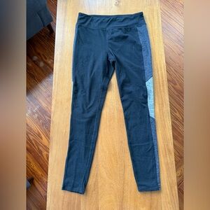 Tangerine Black and Gray Leggings